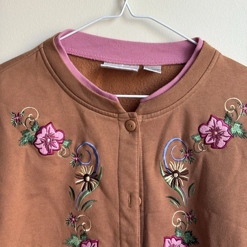 Hasting & Smith Floral Sweater Cardigan - Picture 3 of 4